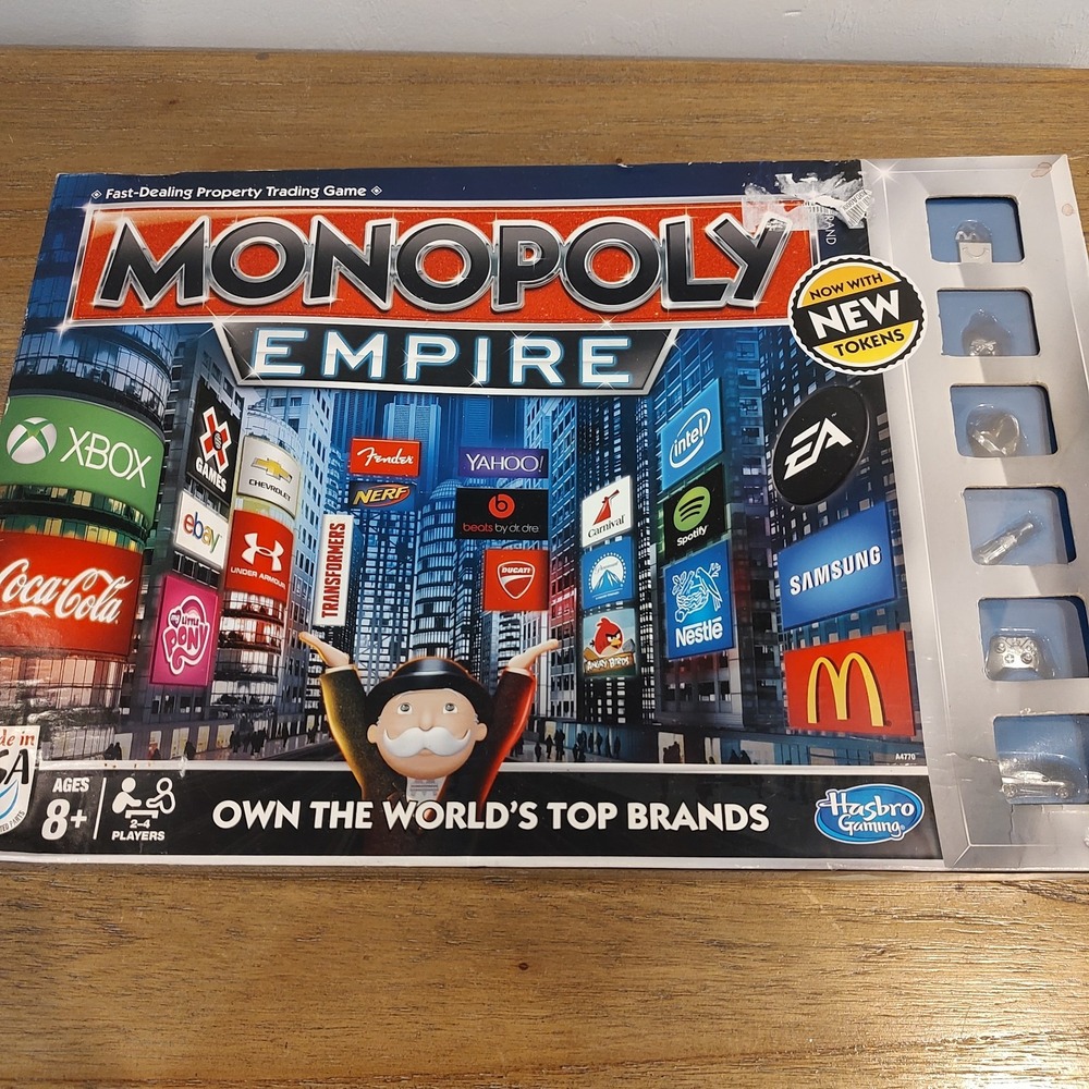 Monopoly Hasbro Empire Edition Board Game 2014 Release Name Brands Corporate